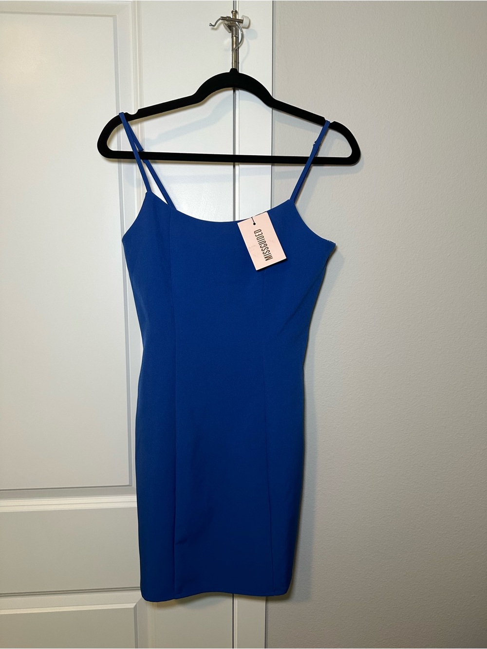 Colbalt Blue Spaghetti-Strap Midi Dress